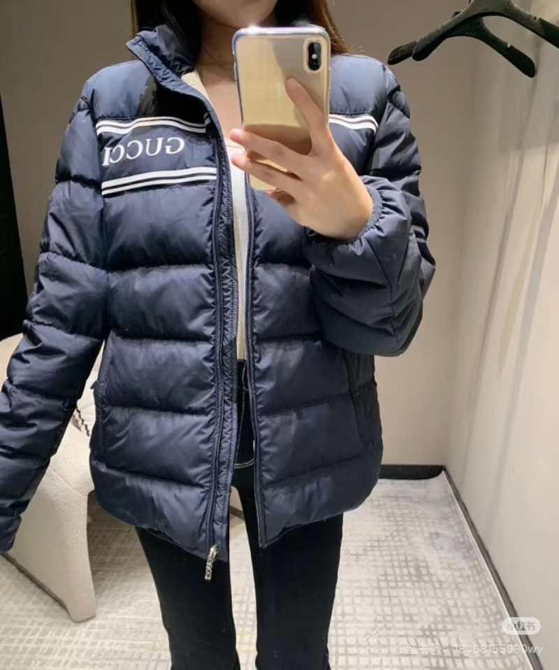 109830 New striped glossy down jacket Top quliaty 1:1 clothing
