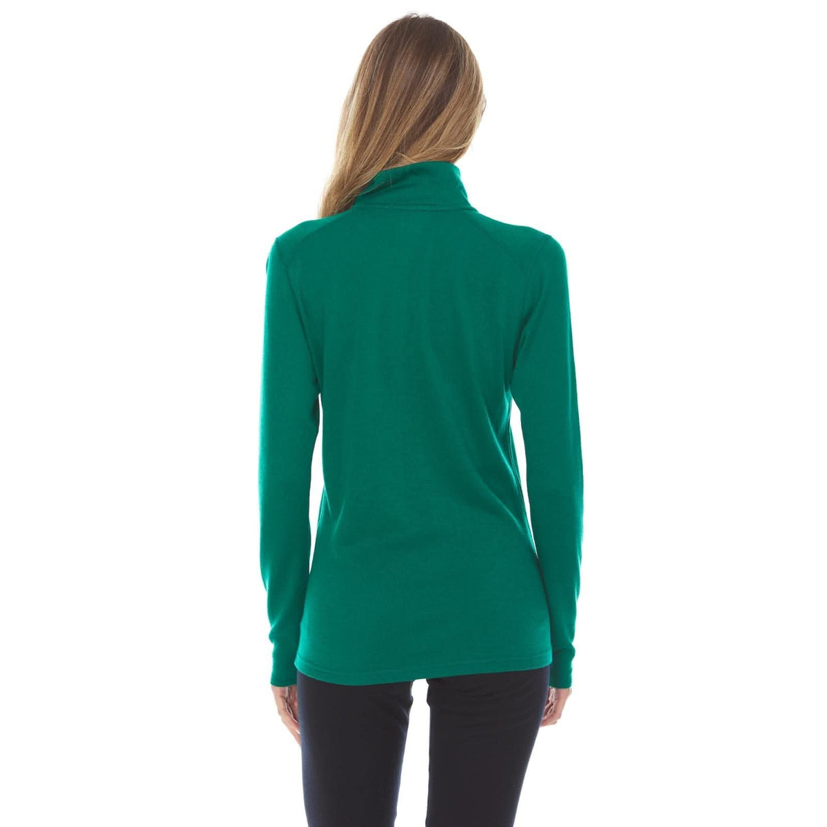 Midweight Women's Wool 1/4 Zip - 100% Merino Wool