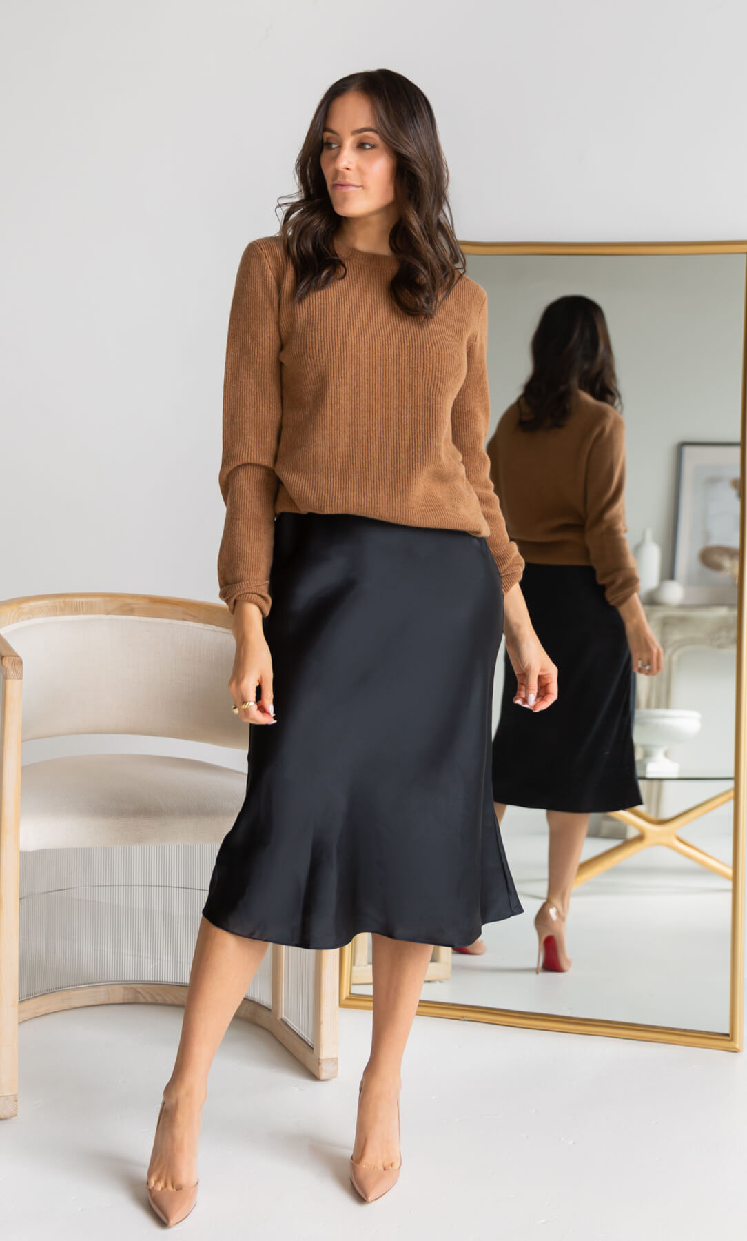 Alessa Silk Skirt