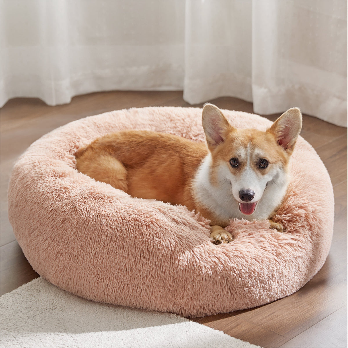 Calming Donut Bed for Dogs and Cats