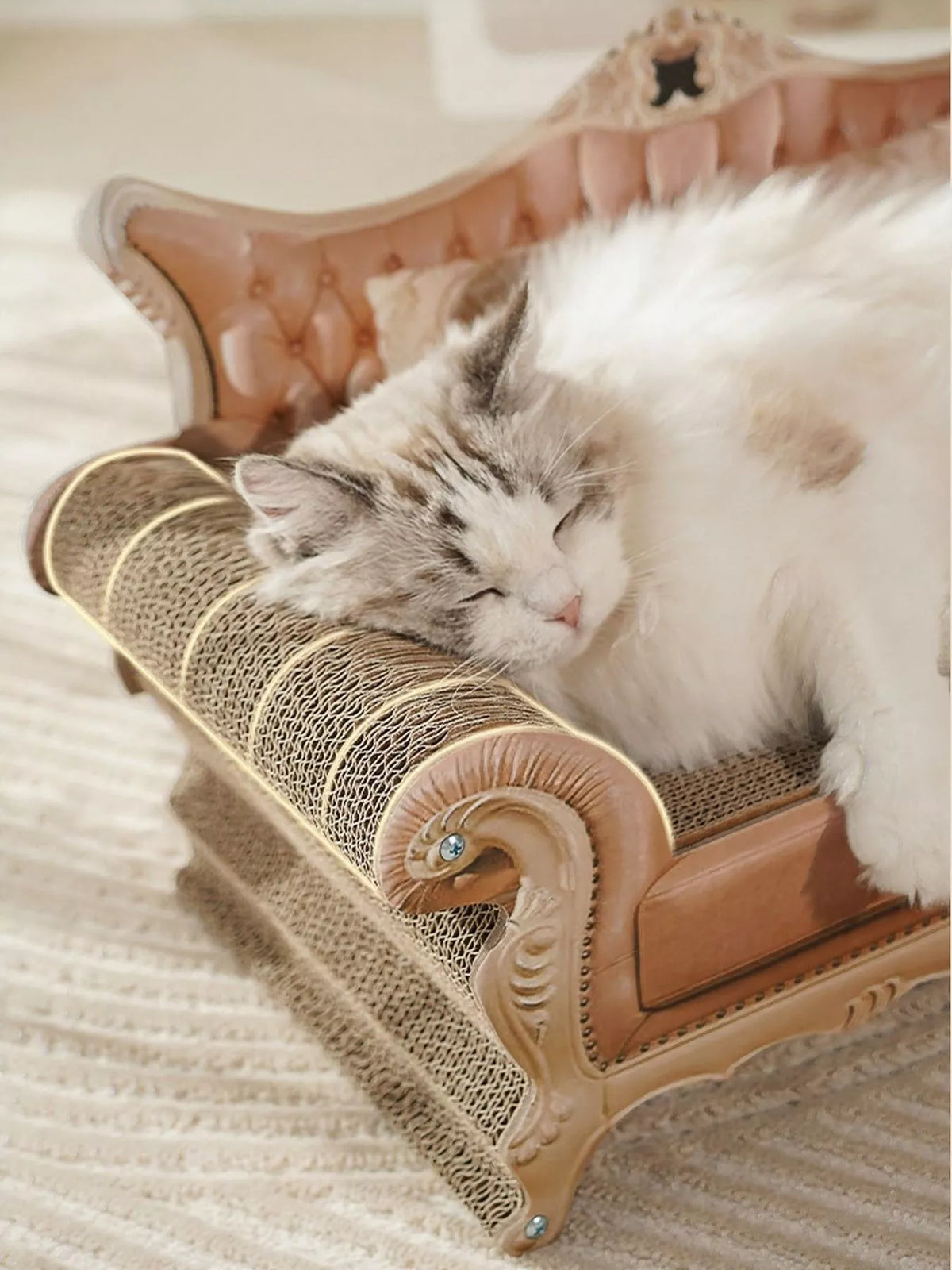 Retro Wear-Resistant Cat Scratcher Lounge