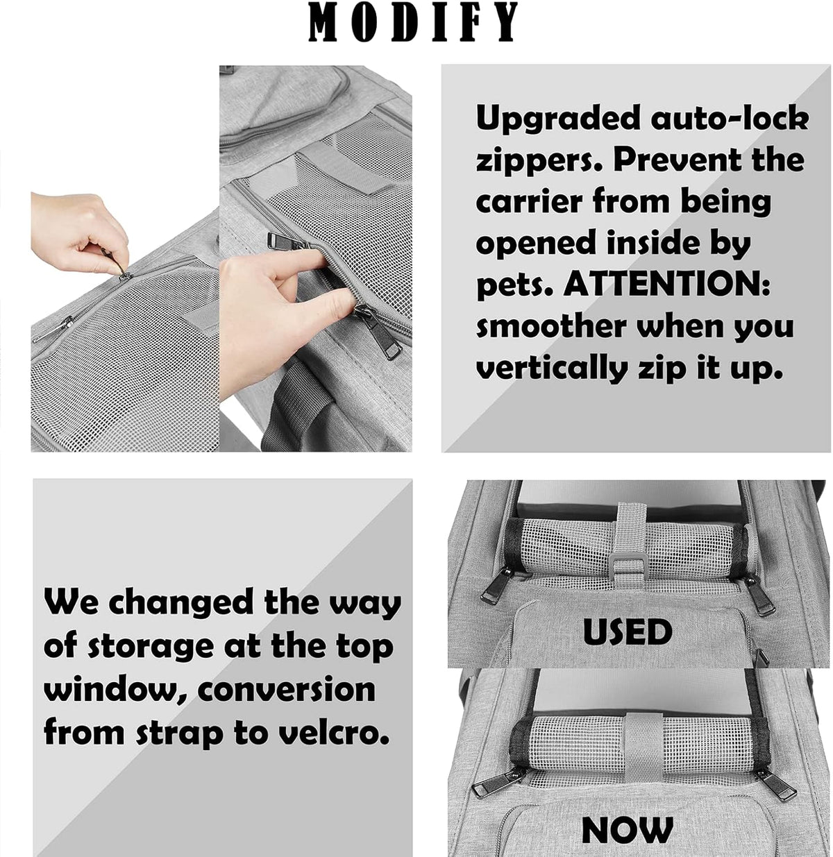 Pet Carrier for Large Cats, Soft-Sided Cat Carrier for Medium Big Cats and Puppy up to 20lbs, Washable Dog Carrier Privacy Protection for Home Outdoor Travel