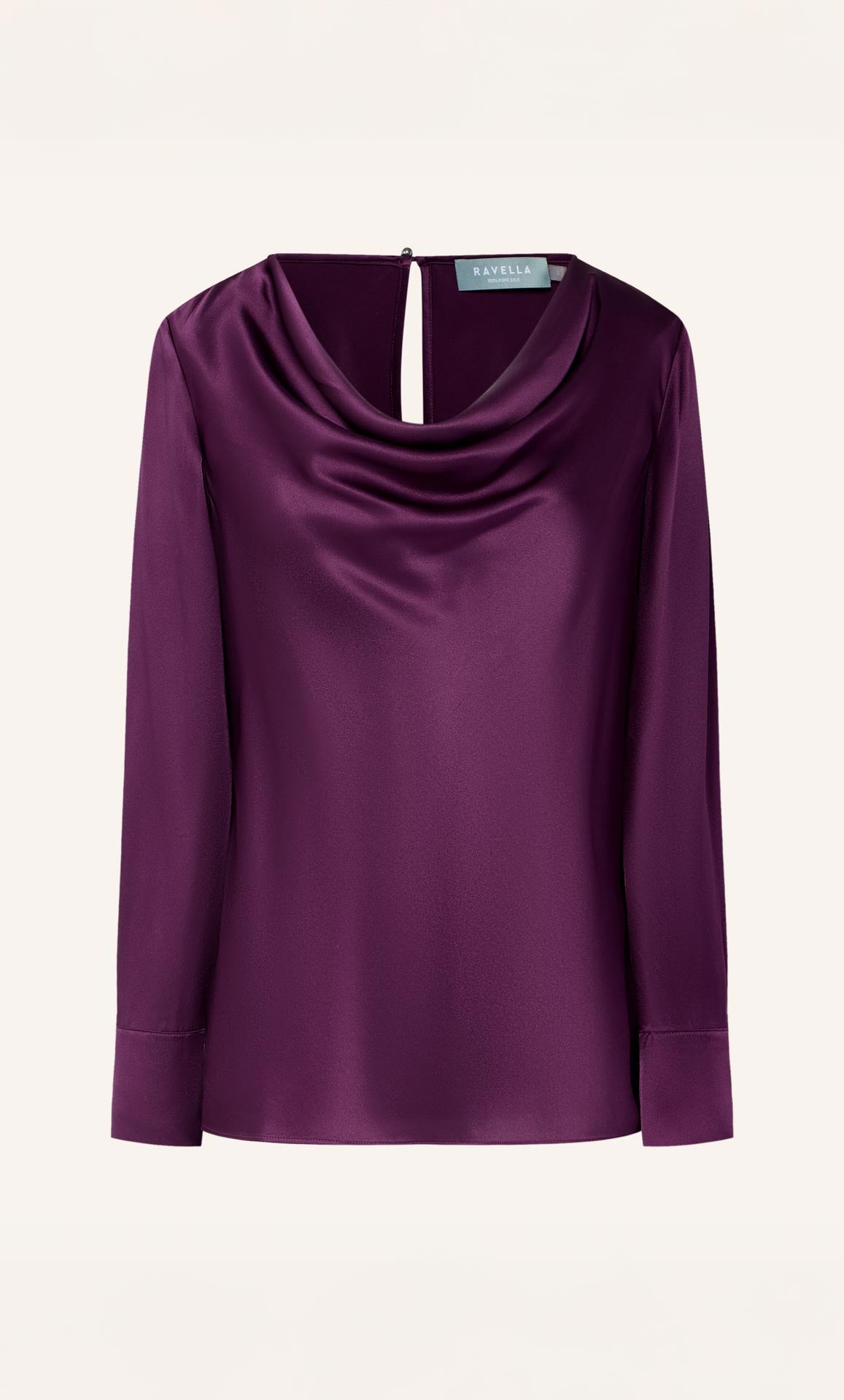 Claudia Silk Cowl Neck Blouse