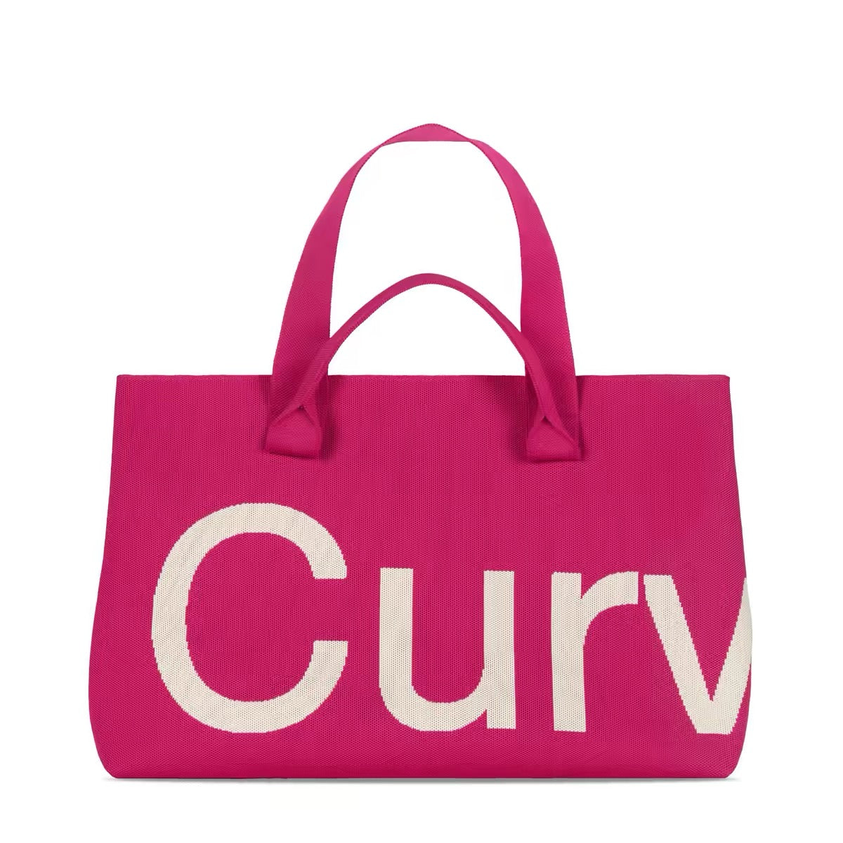 Curves Knit Tote (Lemongrass)