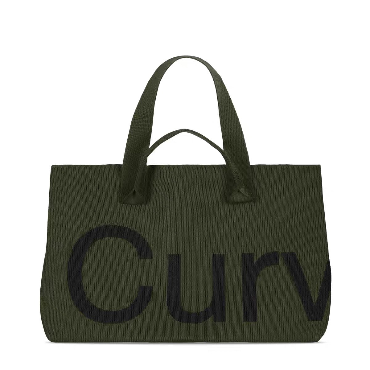 Curves Knit Tote (Lemongrass)
