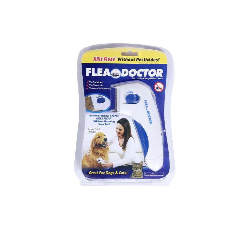 FleaDoctor Electric Pet Comb for Flea and Lice Removal