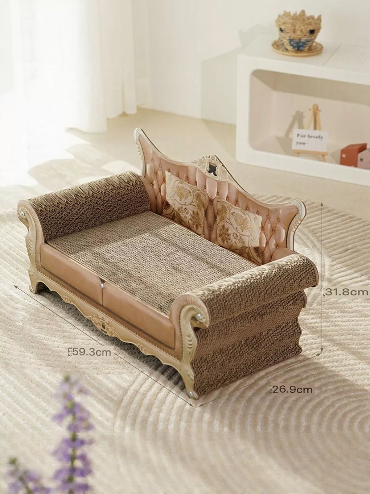 Retro Wear-Resistant Cat Scratcher Lounge