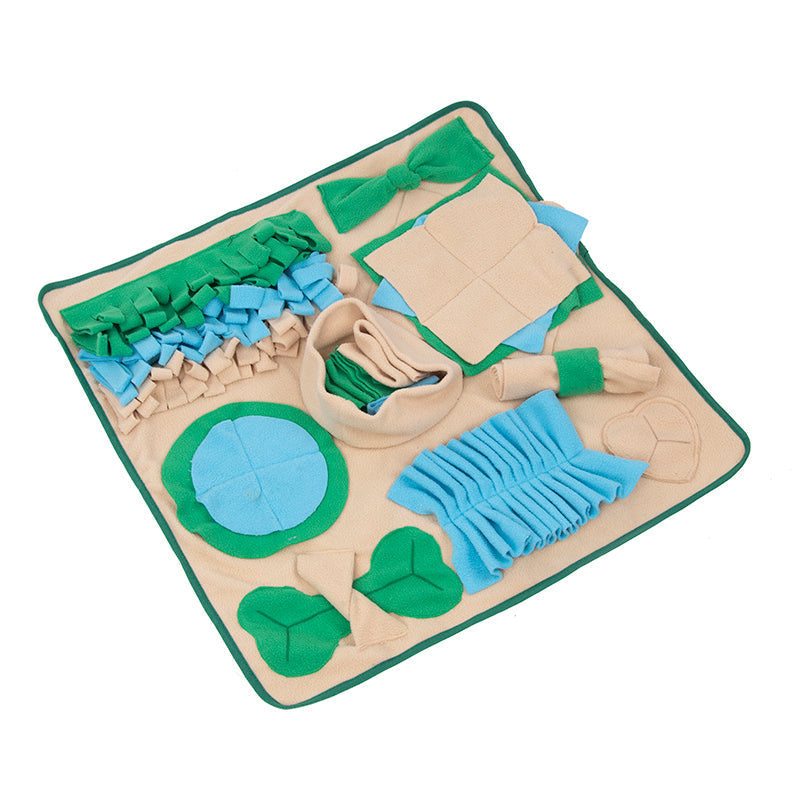 Snuffle Mat for Dogs, Nosework Feeding Blanket Sniffing Pad for Interactive Games, Foraging Puzzle Enrichment Toys for Large Small Medium Pets