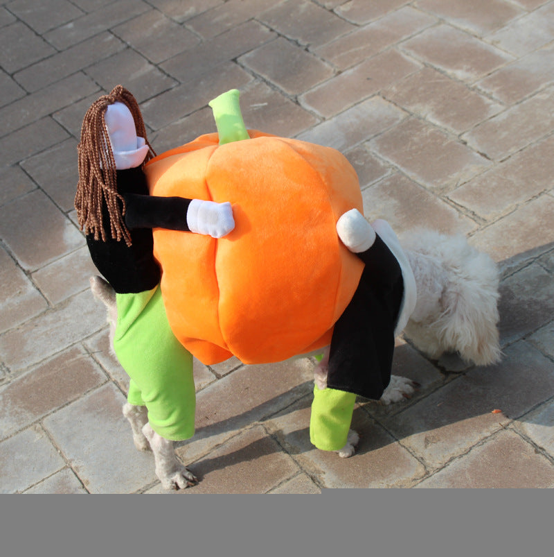 Halloween Pet Costume for Dogs - Pumpkin Outfit