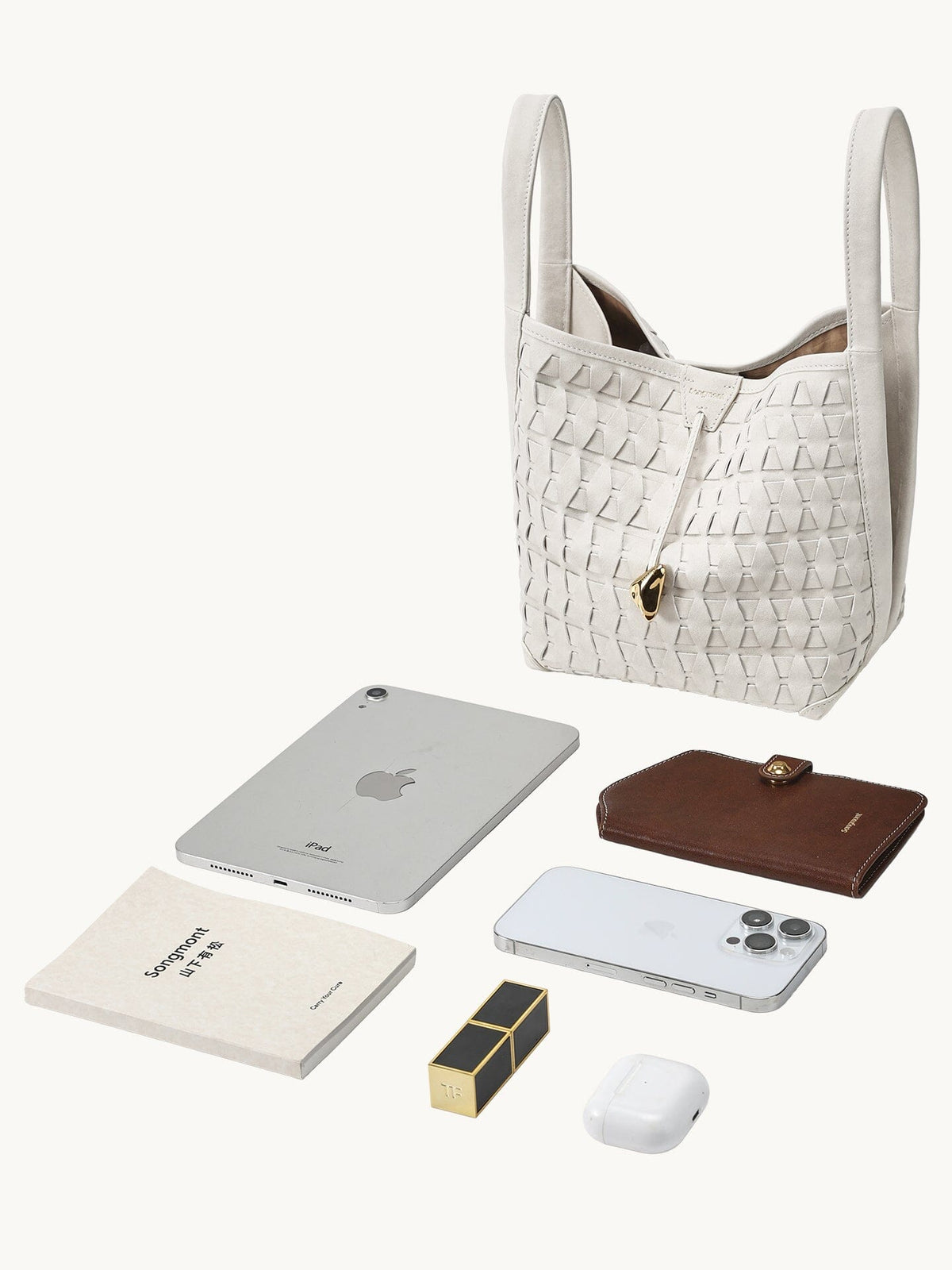 Lattice Bucket Bag