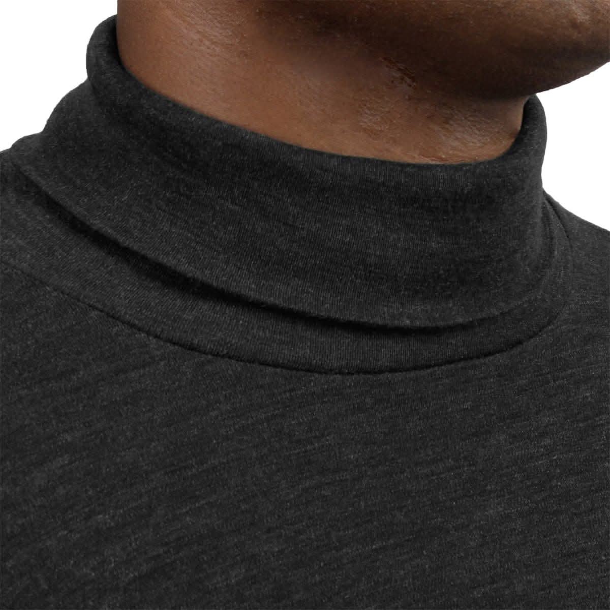 Midweight Men's Wool Turtleneck - 100% Merino Wool