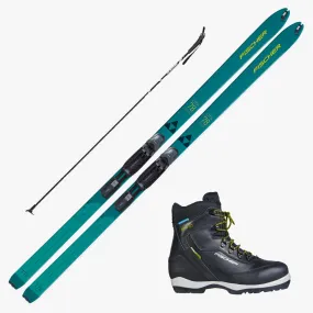 2024 Fischer Traverse 78 Crown Cross-Country Skis w BCX Grand Tour Waterproof Boots and Poles