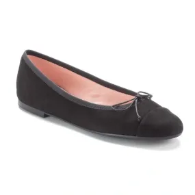 50320 - Black Suede Flats for Teen/Women by Pretty Ballerinas