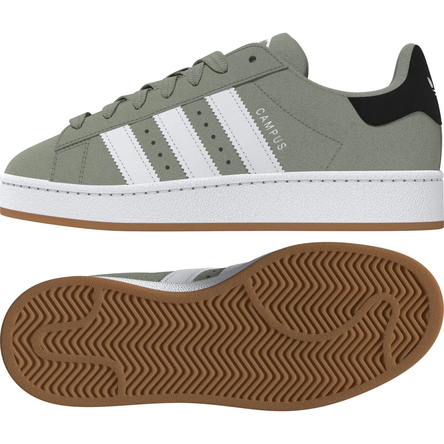 adidas Originals Silver Green/Ftwr White/Gum 2 Campus 00S J Sneakers