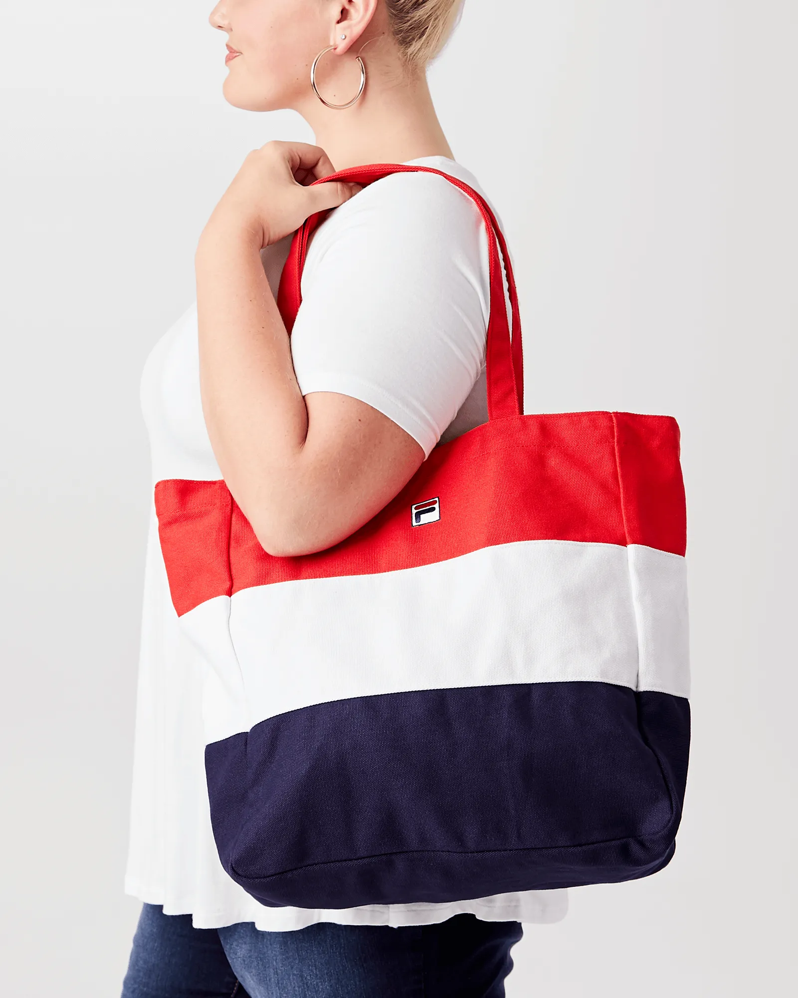 Arlette Tote Bag | Red / White