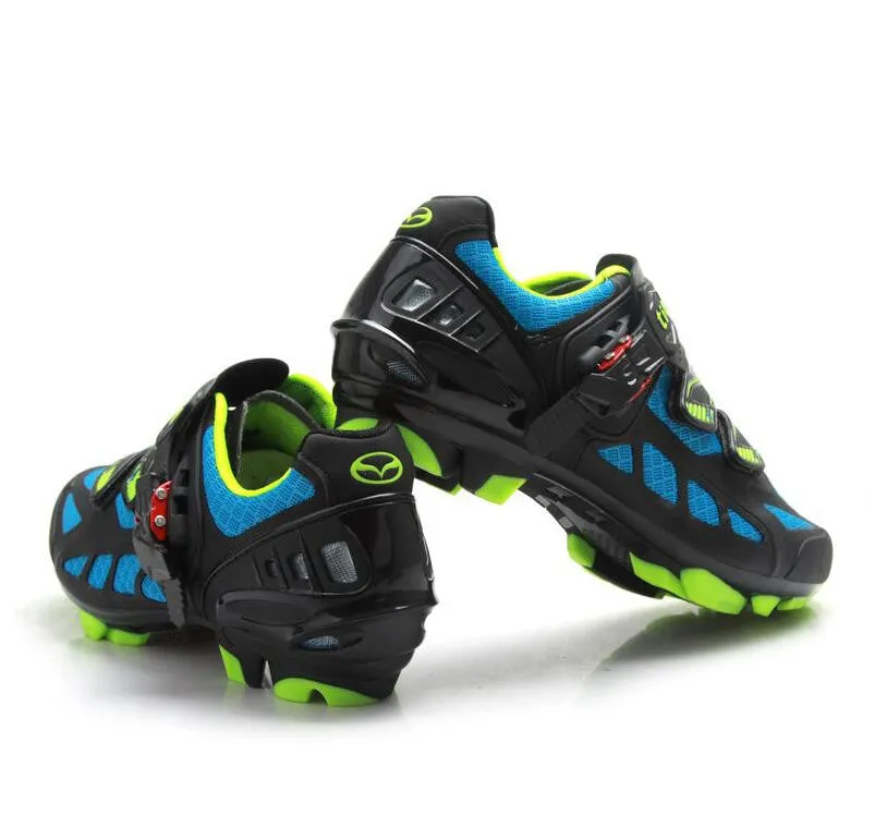 Blue Black Pro MTB Cycling Shoes