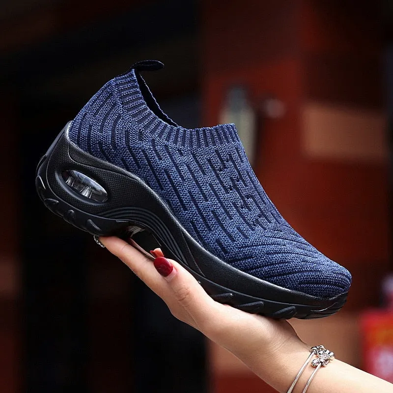 Breathable Mesh Platform Shoes with Lightweight Comfort