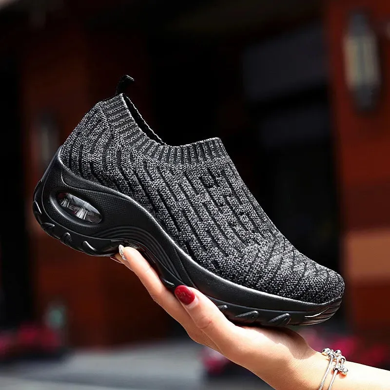 Breathable Mesh Platform Shoes with Lightweight Comfort