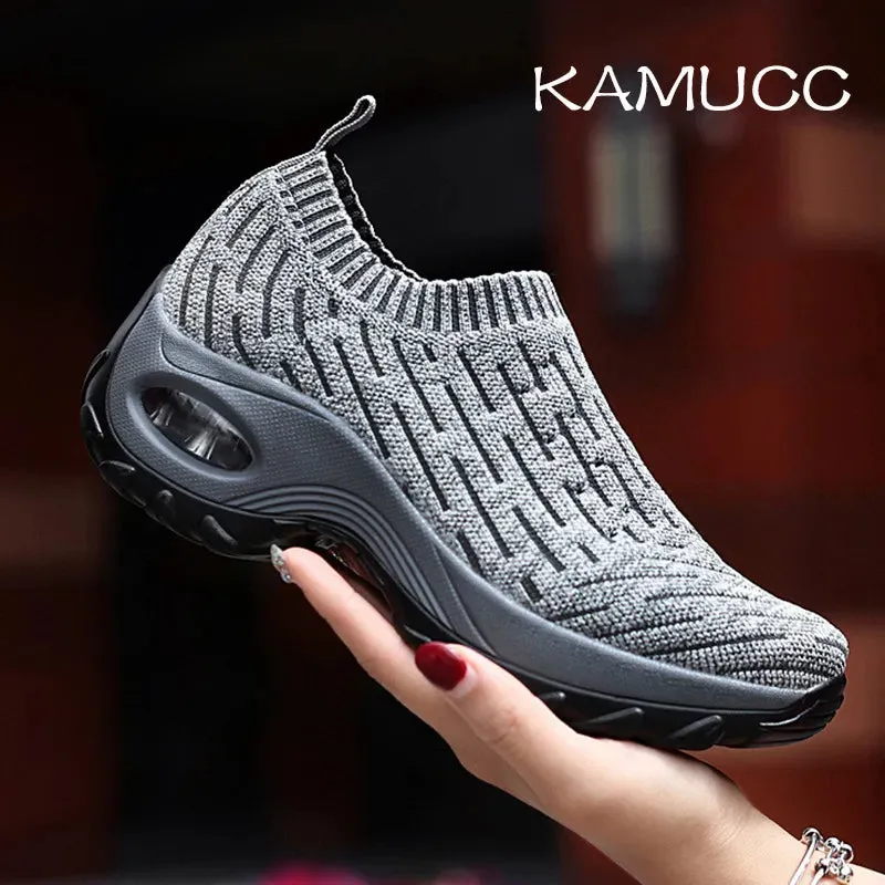 Breathable Mesh Platform Shoes with Lightweight Comfort