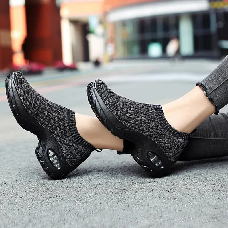 Breathable Mesh Platform Shoes with Lightweight Comfort