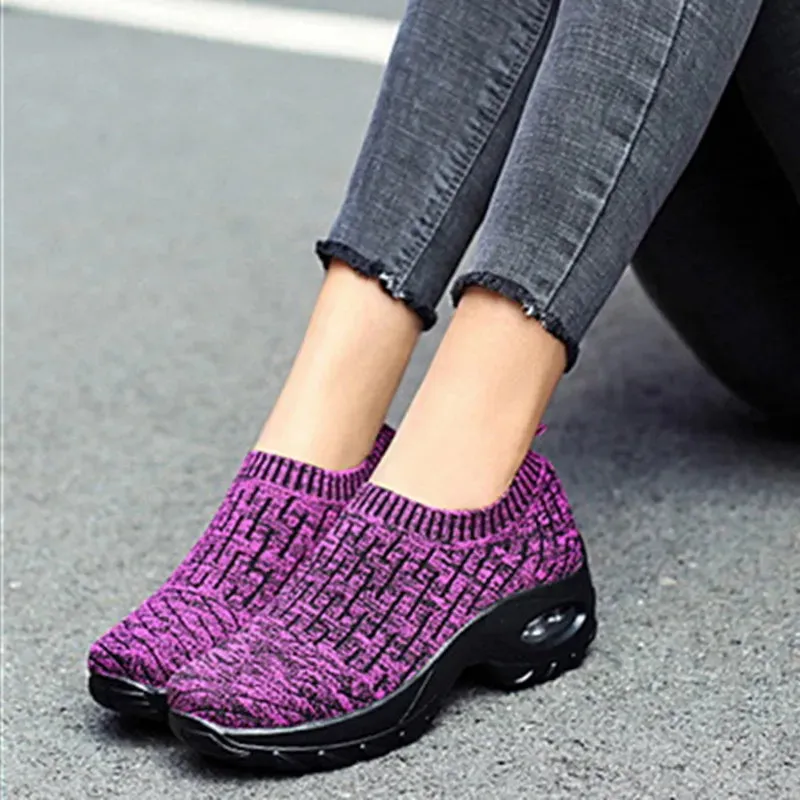 Breathable Mesh Platform Shoes with Lightweight Comfort