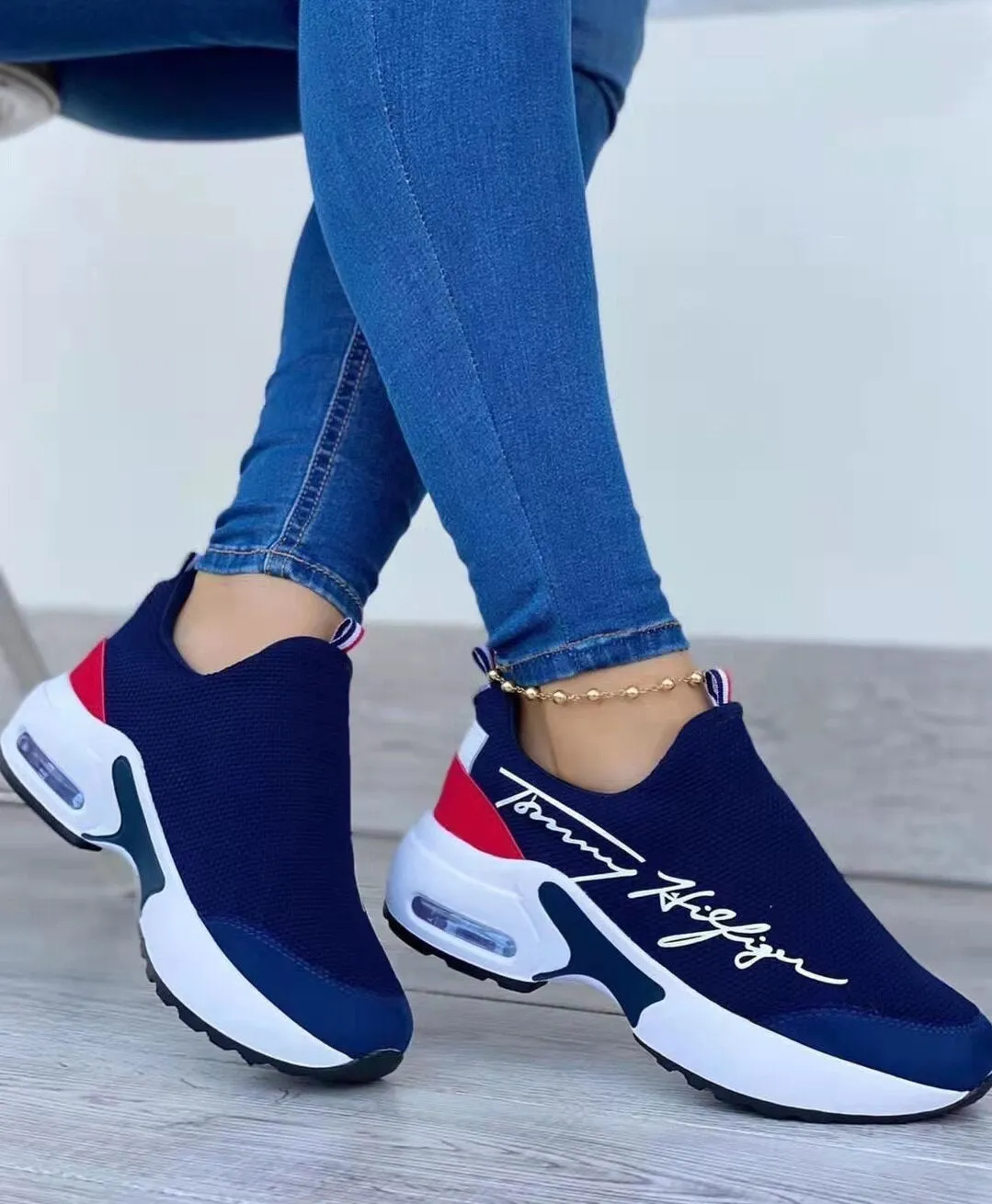 Breathable Wedges Walking Sneakers