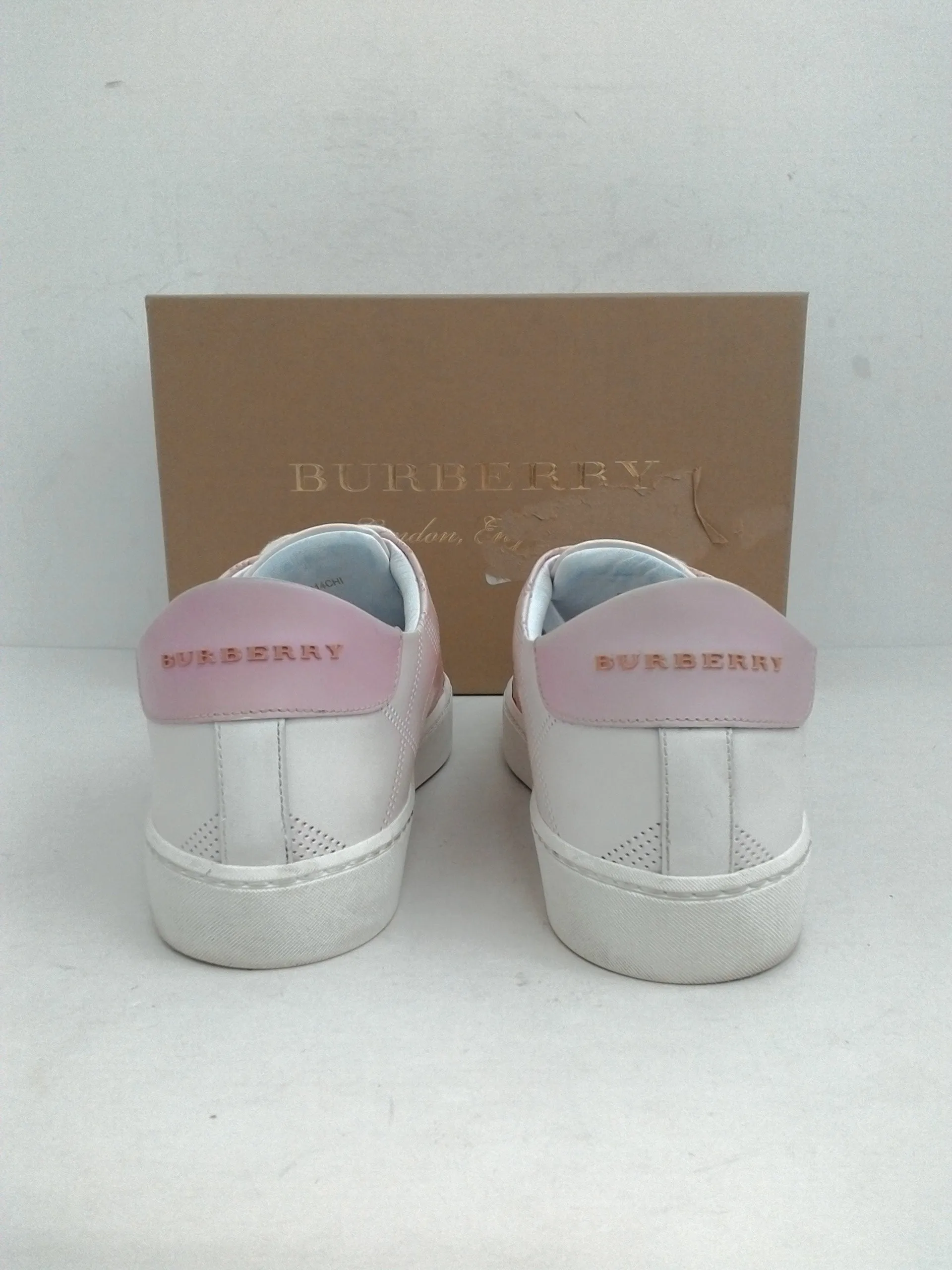 Burberry Women's Low Top Sneakers Sugar Pink Size 37.5