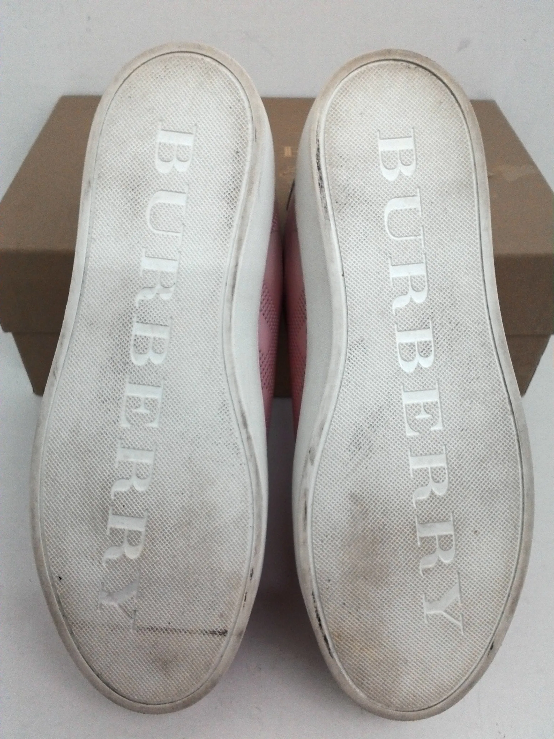 Burberry Women's Low Top Sneakers Sugar Pink Size 37.5