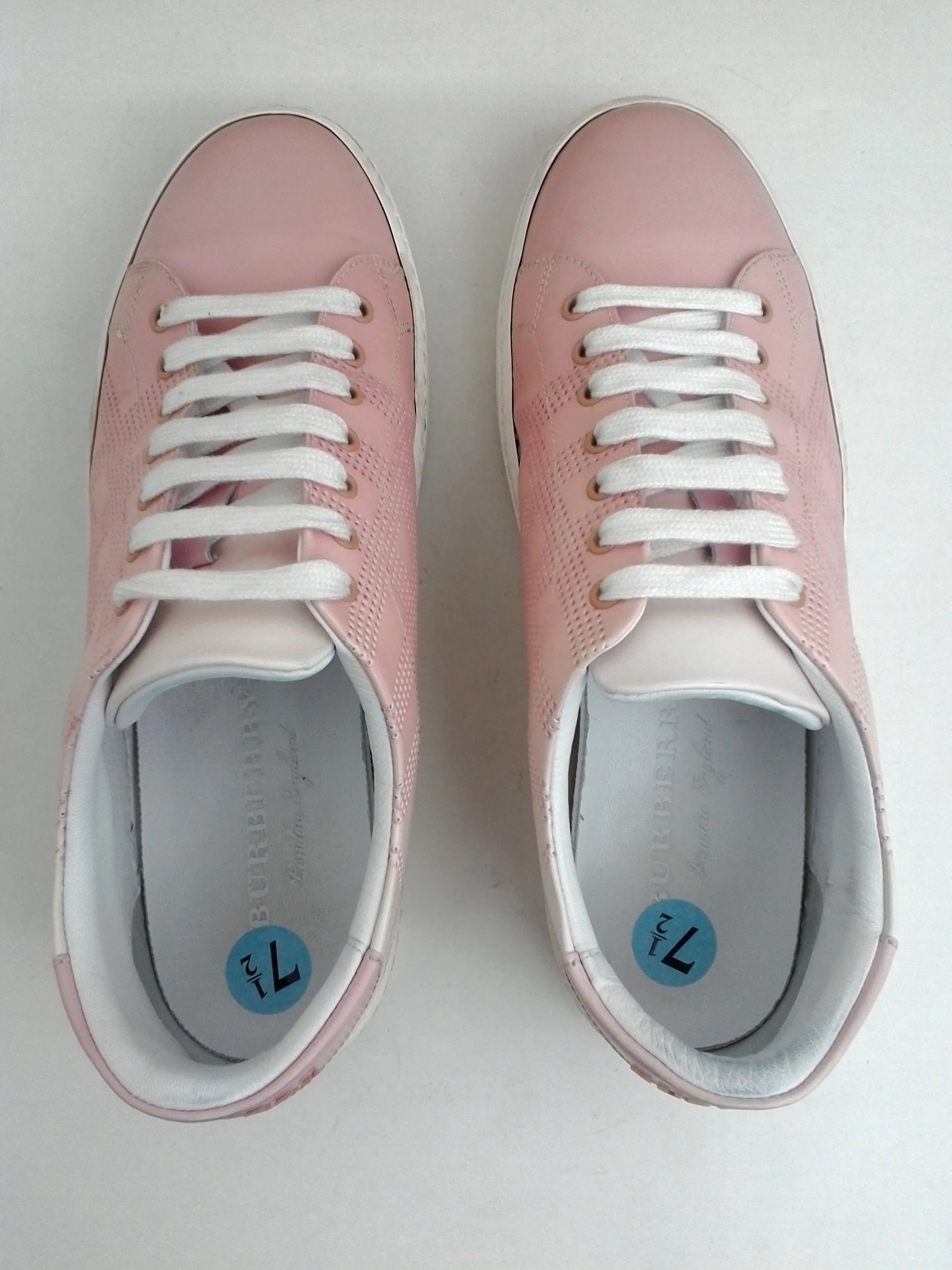 Burberry Women's Low Top Sneakers Sugar Pink Size 37.5