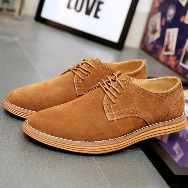 Casual Business Breathable Suede Flats Shoes