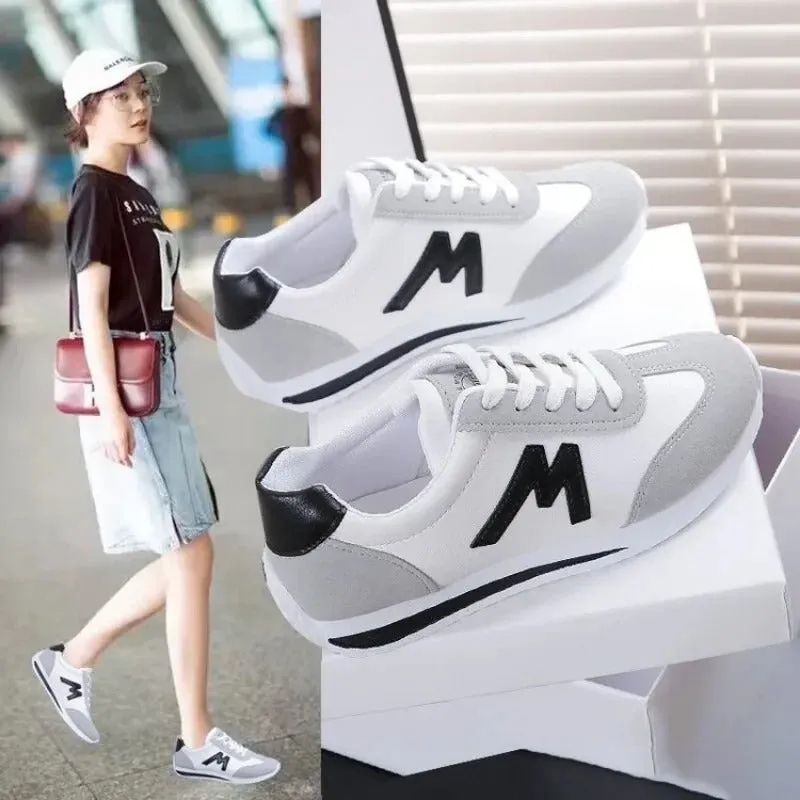 Chic White Platform Sneakers for Women