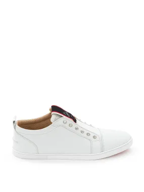 Christian Louboutin Elegant White Leather Sneaker Elegance