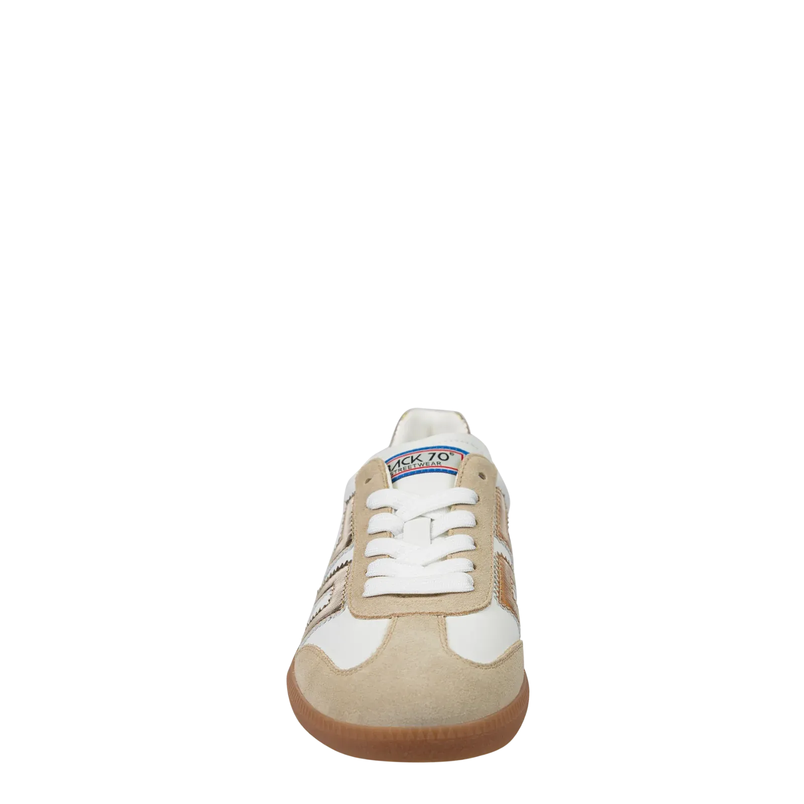 Cloud Sneaker in Beige & Gold