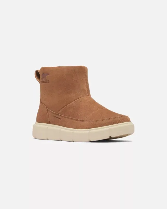 Explorer III Slip-On Waterproof Boots in Velvet Tan & Chalk