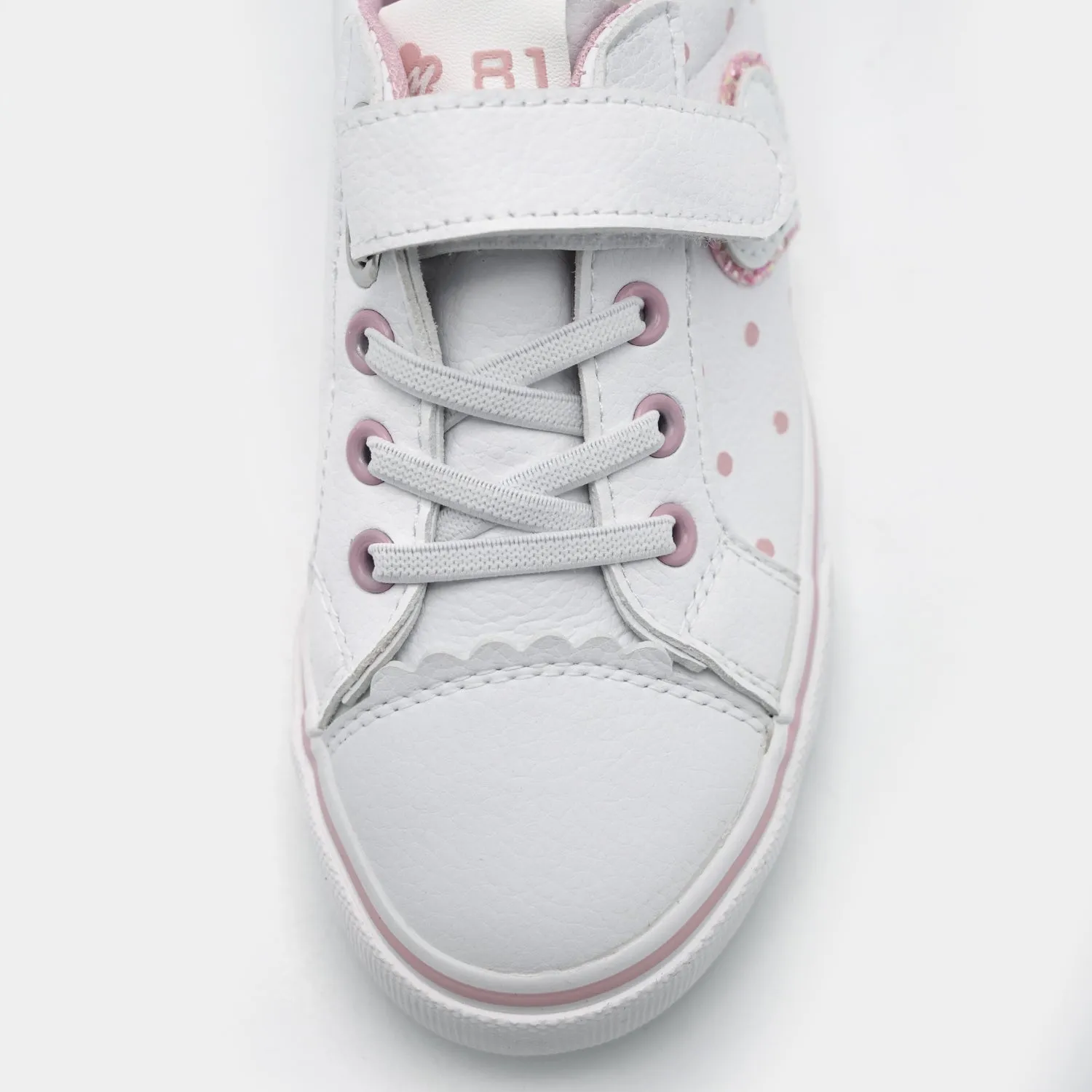 Girls Sneakers 5667-White Pink