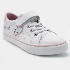 Girls Sneakers 5667-White Pink