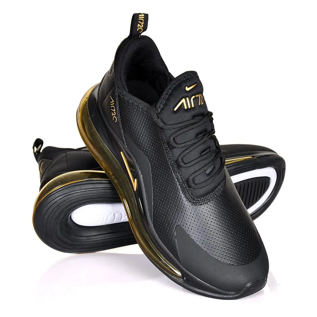 NK Max 720 Breathable Sneakers- Black Gold