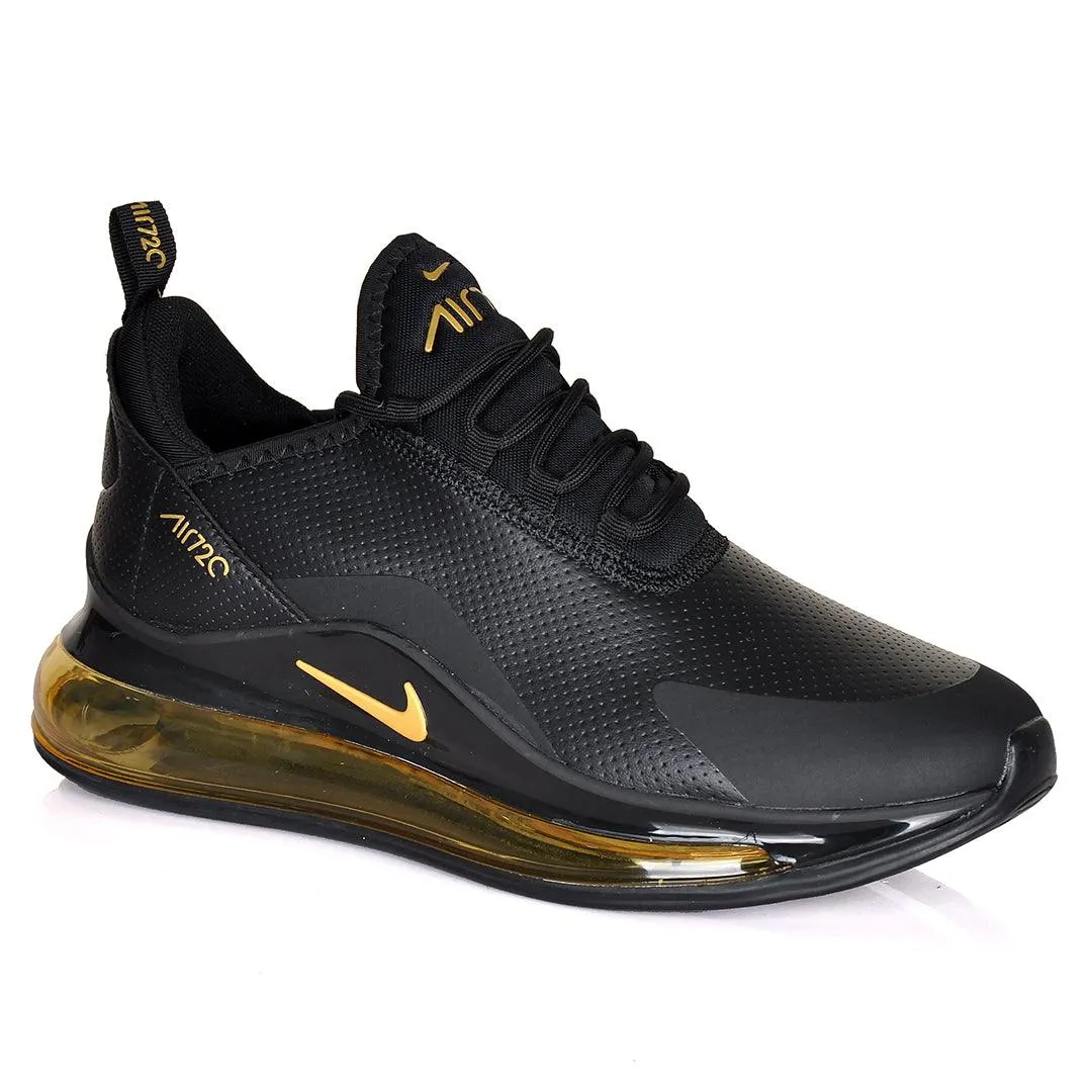 NK Max 720 Breathable Sneakers- Black Gold