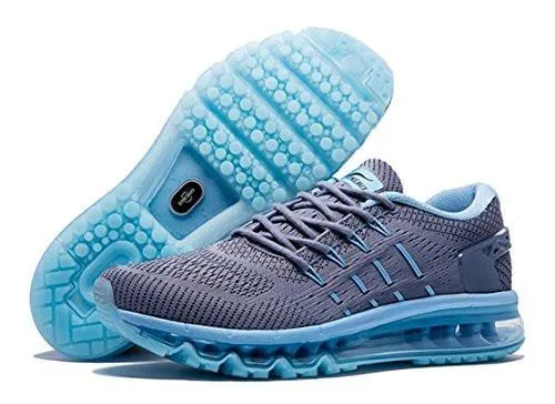 Onemix Air Running Shoes Light Gym Outdoor Walking Sneakers Grey Blue Size 8.5 DM US