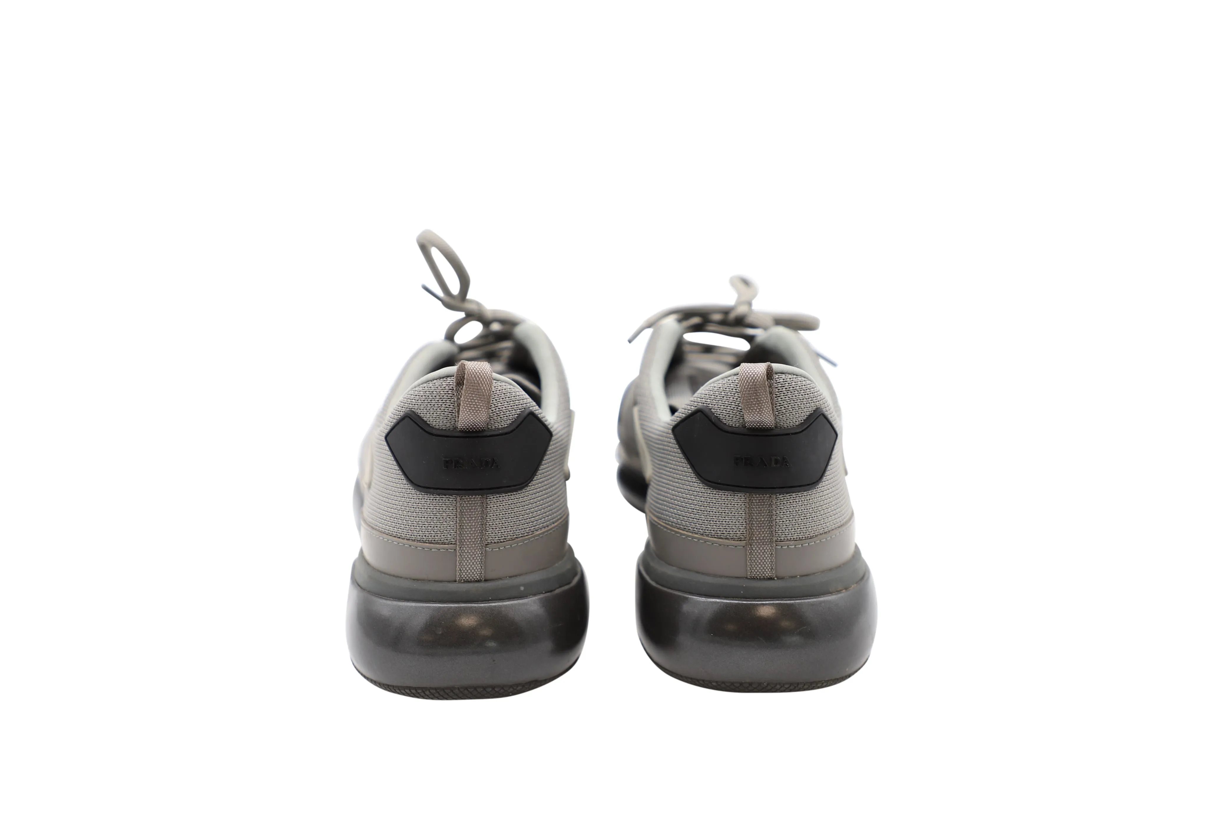 Prada Cloud Bust Sneakers In Grey Synthetic