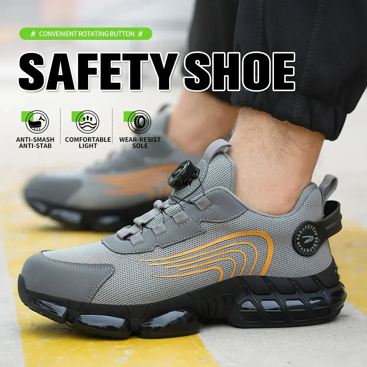 StridePro Mesh Work & Safety Shoes – Comfort Meets Durability