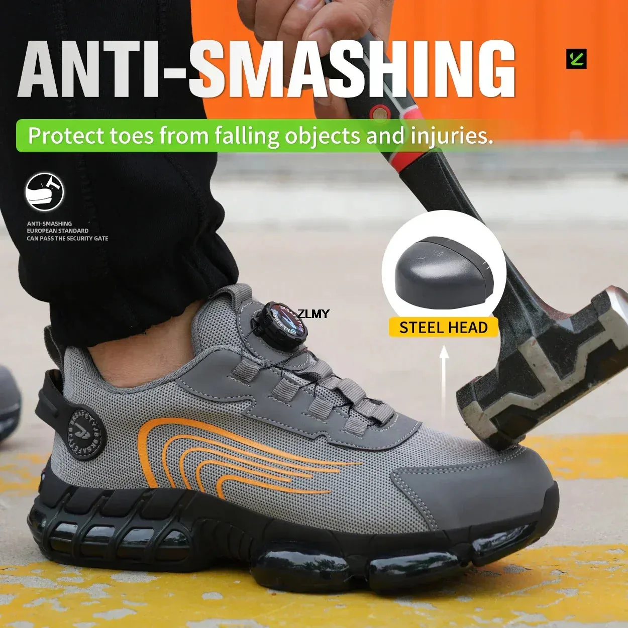 StridePro Mesh Work & Safety Shoes – Comfort Meets Durability