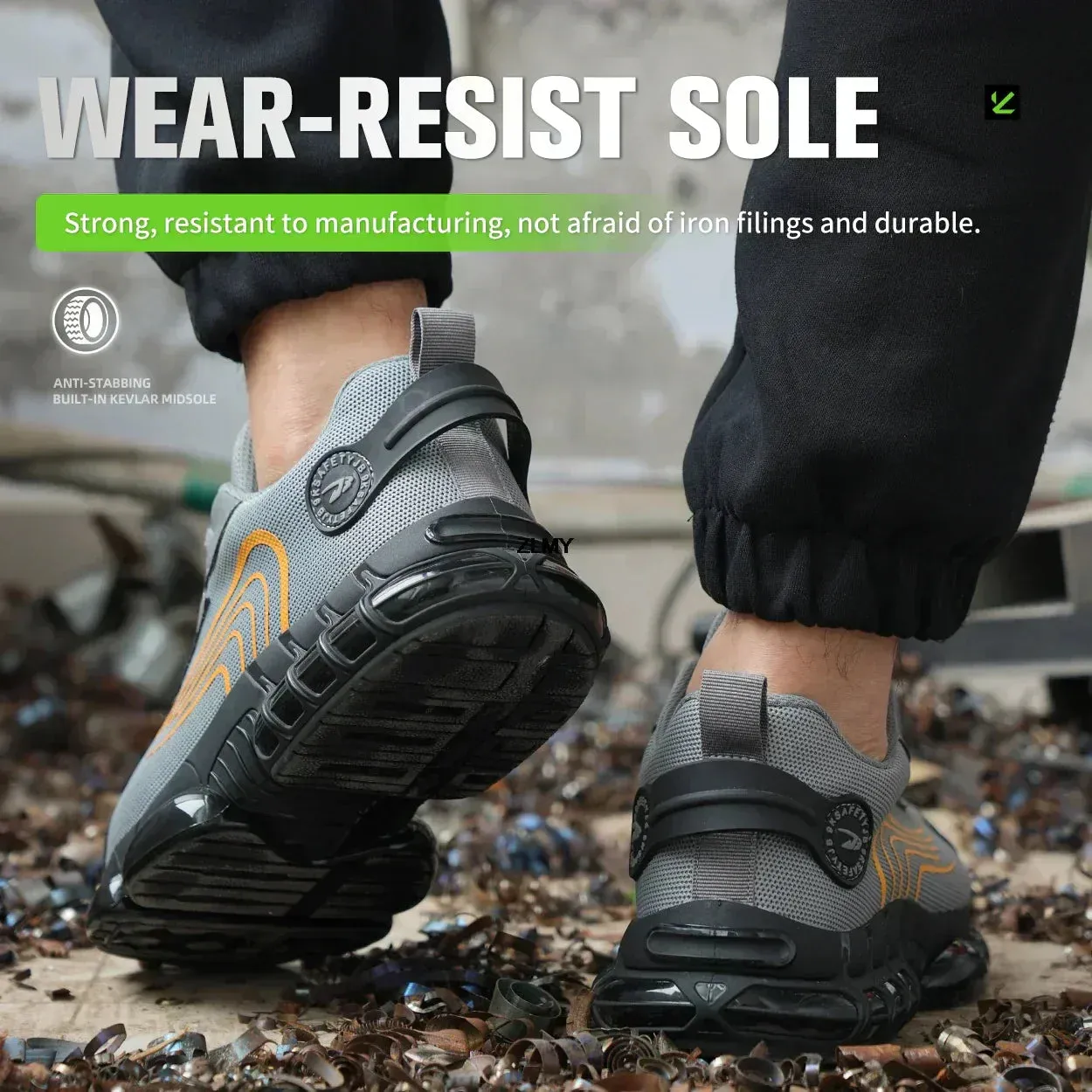 StridePro Mesh Work & Safety Shoes – Comfort Meets Durability