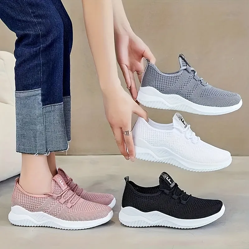 Stylish Solid Color Casual Sneakers for Women | Perfect for Casual Days