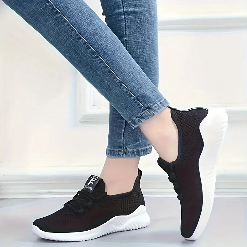 Stylish Solid Color Casual Sneakers for Women | Perfect for Casual Days